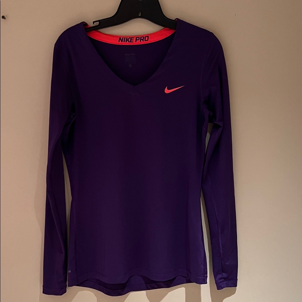 Nike Women's Vivid Purple Long Sleeve Tee